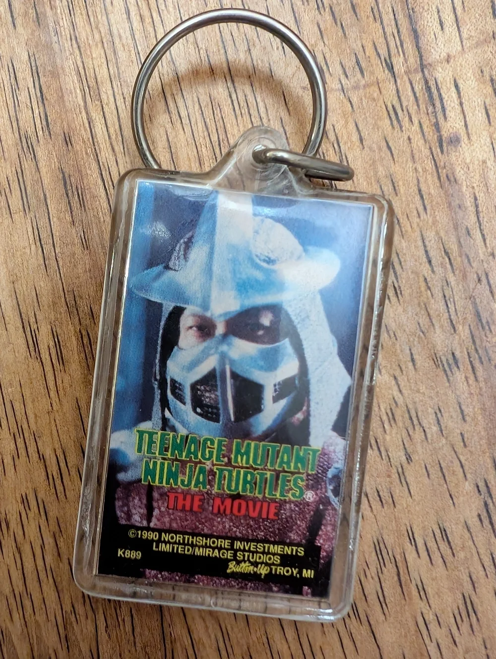 Vintage 1990 Teenage Mutant Ninja Turtles The Movie Shredder Keychain
